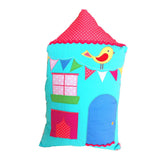 Snuggle Blue House Cushion
